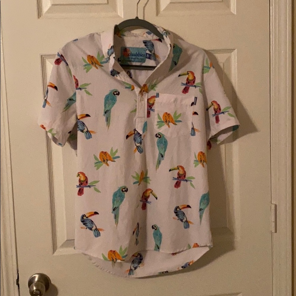 Chubbies brand collared 1/4 button up.
